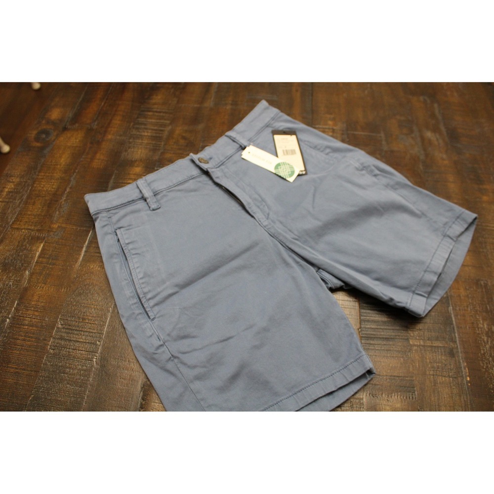 Mavi Shorts Mens 31 Blue Justin Chino Twill Stretch Casual Flat Front 8 Inch